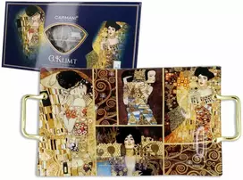 Carmani Padėklas iš stiklo 39,7x24,8X3cm. G.Klimt