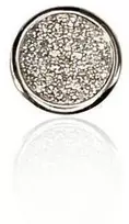 Auksinis pakabukas su brangakmeniais. Metalas: Baltas Auksas. Praba: 585°. Akmuo: Briliantai - 1.21 g. - 8 mm. - Briliantai (0,093Ct)