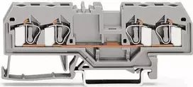 Wago 281-653 4 laidų šynų jungtis 4 mm2 oranžinė 281-653