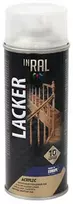 INRAL LACKER,skaidrus lakas 400ml,aeroz,akrilinis
