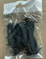 Da10A Silikoniniai batų raišteliai juodi