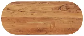Stalviršis, 100x40x3,8cm, akacijos masyvas, ovalo formos