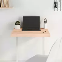 Stalviršis, 60x40x(2–6)cm, neapdorotas ąžuolo medienos masyvas
