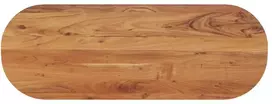 Stalviršis, 110x40x3,8cm, akacijos masyvas, ovalo formos