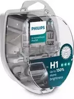 Philips Lempučių komplektas 2vnt. 55W 12V P14,5s H1 X-TREMEVISION Pro150+150%
