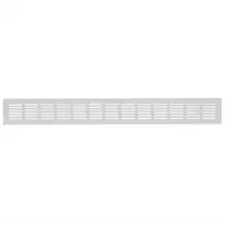 Aliuminio grotelės EUROPLAST RA650S, 60 x 500 mm, sidabro