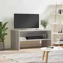 TV staliukas TV spintelė, pilka ąžuolo, 80x40x40cm, apdirbta mediena