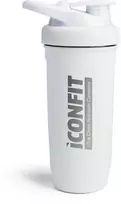 ICONFIT Nerūdijančio plieno gertuvė/plaktuvė baltos sp. 900 ml.