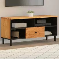 TV staliukas Televizoriaus spintelė, 100x33x46cm, akacijos medienos masyvas