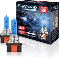 Ecost prekė po grąžinimo 2x H15 12V 55/15W Diamond Vision Xenon Look Effect Halogen Lamps Bulbs Ligh (Atnaujinta)