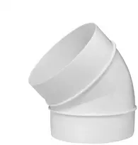 Ventiliacijos alkūnė EUROPLAST AL100-45, D100 45°