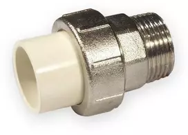 Nibco Adapteris 4733-405, PVC-C, 1/2" išor. srieg./klij. vidus