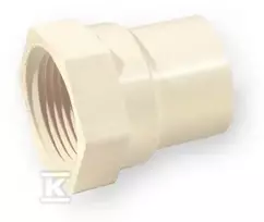 Nibco Mova 4704-005, PVC-C, , 1/2″ vid. srieg./klij. vidus