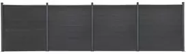 Tvoros segmento rinkinys, pilkos spalvos, 699x186cm, WPC