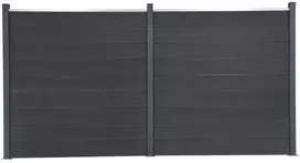 Tvoros segmento rinkinys, pilkos spalvos, 353x186cm, WPC
