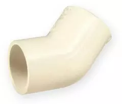 Nibco Alkūnė 4706-007, PVC-C, 3/4″x45°, klijuojamas vidus