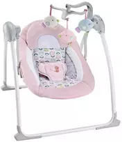 Vaikiškos sūpynės su lopšinėmis 4in1, rožinė
