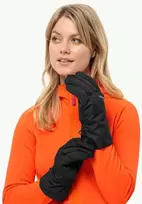 JackWolfskin Moteriškos pirštinės Jack Wolfskin Winter Basic | juodos