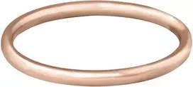 Troli Gold-plated minimalist rose auksinis ring