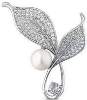 Jwl Luxury Pearls Ryški perlinė sagė su kristalais 2in1 Bilietai JL0818