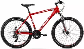 Dviratis Romet Rambler R6.2 2025 red-baltas-pilkas-19" / L (Dydis: 19" / L)