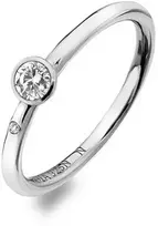 Hot Diamonds Prabangus sidabrinis žiedas su topazu ir Willow DR206 briliantu