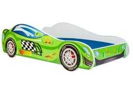 Vaikiška lova Car II su čiužiniu 165 cm x 84 cm x 49 cm, automobilis greitis