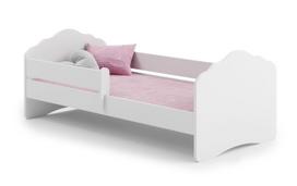 Vaikiška lova Fala su čiužiniu ir barjerine apsauga 164 cm x 85 cm x 63 cm