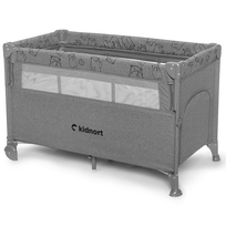 Kidnort Livsmiljö Oxford 300 Light Grey Vaikiška kelioninė lovytė