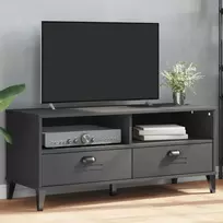 TV staliukas Televizoriaus spintelė VIKEN, antracito pilka, pušies masyvas