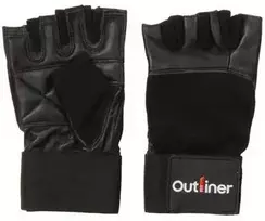 Odinės treniruočių pirštinės Outliner SG-1164, juoda, L