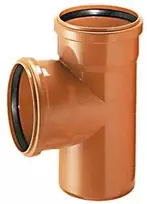 Lauko kanalizacijos trišakis Magnaplast, Ø 110 / 110 mm, 87°