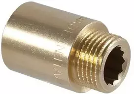 Tdm_Brass Ilgintuvas 110, 20 mm ilgio, ¾”, vidinis/išorinis sriegiai