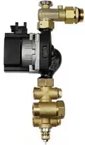 „Danfoss Icon“ kompaktiškas surenkamas GV šuntas be FTC jutiklio elemento. Montuojamas su UPM3 Auto L 15-70 siurbliu ir integruotu atbuliniu vožtuvu.