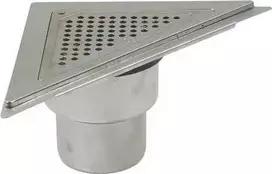 BLÜCHER reguliuojamas gyvenamųjų namų trapas „Trio“, 110 mm, betonui ir plytelėms, 350 tipas, montavimui kampe