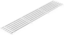 Duka Ventilation Šaldytuvo grotelės, 125 tipo, 100x600 mm, baltos