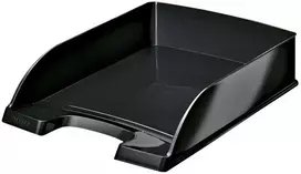 Leitz Dokumentų dėklas WOW, Plastikas, Juoda, A4, Vokas, Laiškas, Užrašinė, Popierius, 242 x 330 x 60 mm, 255 x 357 x 70 mm