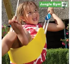 Nsh Nordic Jungle Gym Sling Swing lengva sėdynė, geltona, pilnas komplektas (805-099)