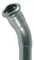 Aalberts integrated piping systemsBV VSH lenktas plienas, 88,9 mm, 45 g/m, 1 m² - M-track XPress nerūdijančio plieno presas