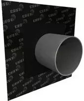 DAFA AirVent UV / Radon vamzdžių apykaklė 345x345 mm, skirta sandarinti po stogu ir vėjo barjerui. Žymėjimas ø80-200 mm vamzdžiams.