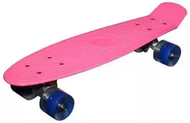 MCU-Sport Rožinė LED Skateboard m/LED Lys + ABEC7