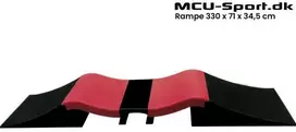 MCU-Sport riedlenčių dviviečių bangų rampų komplektas 330 x 71 x 34,5 cm