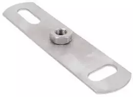 „Walraven“ pagrindo flanšas M8 - nerūdijančio plieno pagrindo flanšas 145x35 mm su CO2 suvirinta įvore