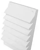 Volution DKK - Dansk Moms Sieninės grotelės 110x150 mm, baltos - Tinka teleskopiniam vamzdžiui Nr. 291021 kartu su čiaupu 10