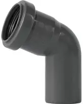 Gebr Ostendorf Kunststoffe HT Safe lenktas vamzdžių galas 40 mm 67 g. Greitesnis ir paprastesnis montavimas su naujais patentuotais sandarinimo žiedais, sudarytais iš 3 lūpų.