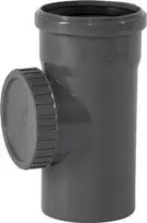Gebr Ostendorf Kunststoffe HT Safe valymo vamzdis su dangteliu 110 mm. Greitesnis ir paprastesnis montavimas su naujais patentuotais sandarinimo žiedais, sudarytais iš 3 lūpų.