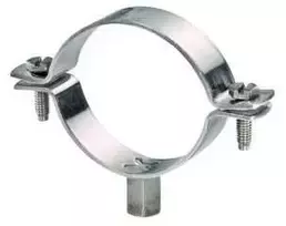 Walraven AISI 316 vamzdžių spaustukas 15-18 mm - Nerūdijančio plieno 2 varžtų vamzdžių spaustukas, uniso su M8/10 sriegiu