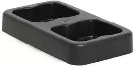 Twinco TWIN Base duo Style šiukšliadėžėms, 2 x 20 l, juodos spalvos