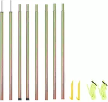 Uždangos nuo saulės stulpai, 2vnt., 200cm, plienas
