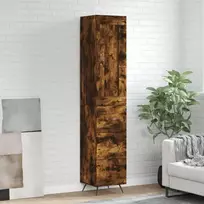 Komoda, dūminio ąžuolo spalvos, 34,5x34x180cm, apdirbta mediena
